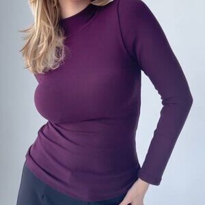Klassy Network Long Sleeve Turtleneck - Purple (Size L)